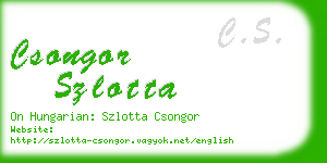 csongor szlotta business card